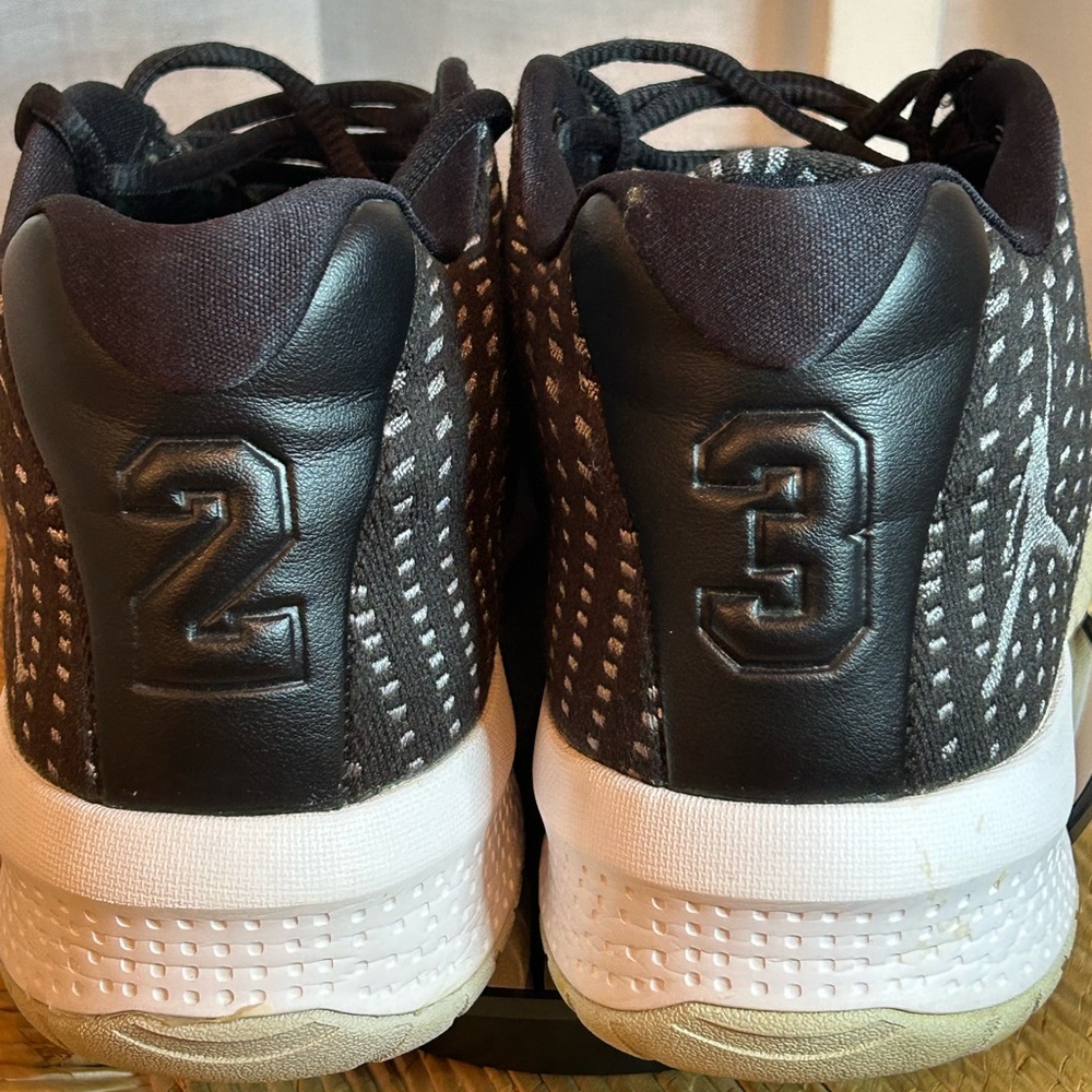 Jordan’s, black and grey, high tops, men’s 9.5